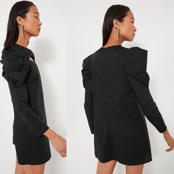 Hyacinth House NEW Black Keyhole Beckett Cocktail Party Mini Dress Size M - Picture 2 of 11